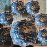 Johnson Brothers Cotswold Blu 7pz England Vintage