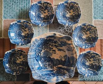 Johnson Brothers Cotswold Blu 7pz England Vintage