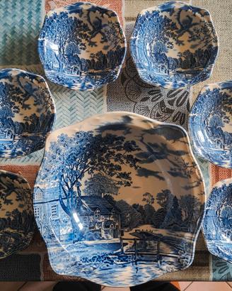 Johnson Brothers Cotswold Blu 7pz England Vintage