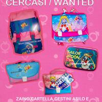 Zaino, cartella e cestini asilo Sailor Moon