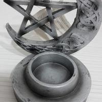 Porta candela luna e stella