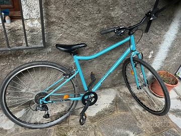 Bici trekking riverside 120 azzurra