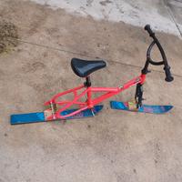 Bici con sci