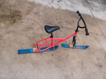 Bici con sci