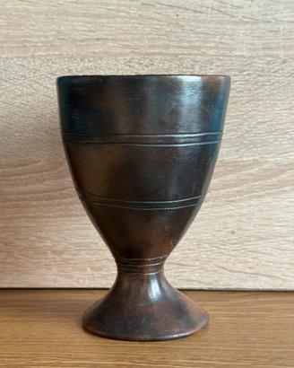 Coppa in legno scolpita e incisa - Etiopia