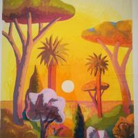 l   Salvo   Mangione.  -Mediterraneo -  acquatinta