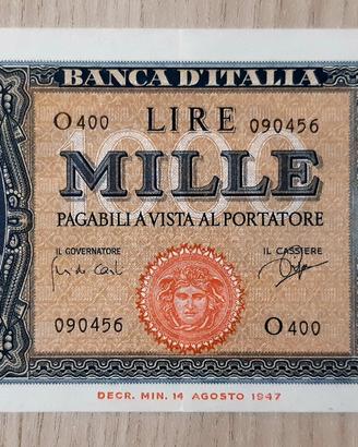 Banconota 1.000 Lire Italia (Medusa) 25/09/1961