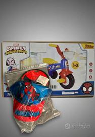 Spidey Marvel: triciclo + cappellino e occhiali