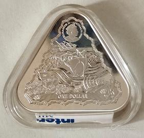 2 Monete  1+ 1 Oz argento .999