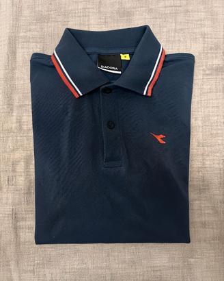 Elegante Polo Blu Diadora