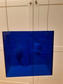 Lampada sosoensione blu Fontana arte