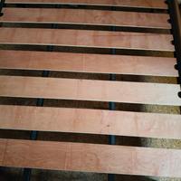 rete matrimoniale doghe in legno larghe