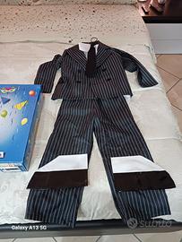 Vestito carnevale piccolo gangster 4/6 anni.