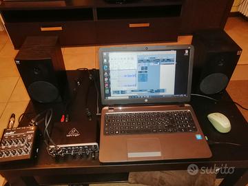 mini studio di registrazione 