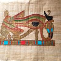 Due stampe egiziane su carta di papiro