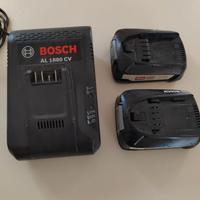 Carica batterie bosch con 2 batterie lit.18V 3.0