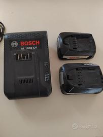 Carica batterie bosch con 2 batterie lit.18V 3.0