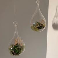 Decorazione in vetro a forma di goccia