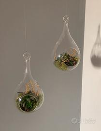 Decorazione in vetro a forma di goccia