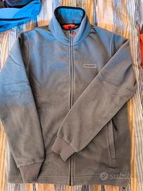 Maglione pile Reusch azzurro/grigio