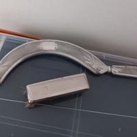 Set arg. spazzola e raccogli briciole Christofle