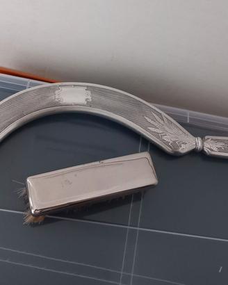 Set arg. spazzola e raccogli briciole Christofle