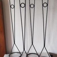 Porta candele in ferro battuto