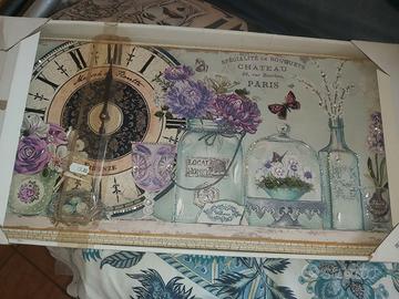 orologio da muro dipinto a mano