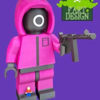 Minifigure Squid Game! Guardia Gigante