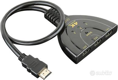 HDMI Switch selettore sdoppiatore da 3 IN a 1 OUT