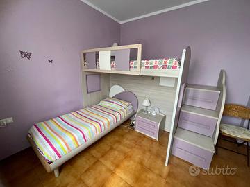 Cameretta con letto a castello