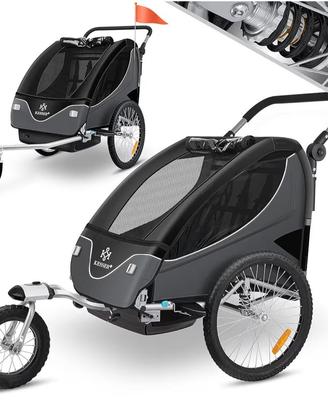 Rimorchio bici / Passeggino 2in1 KESSER