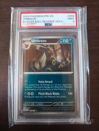 Umbreon masterball reverse holo eng psa9