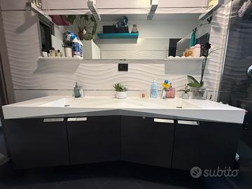 Mobile bagno doppio lavabo di design
