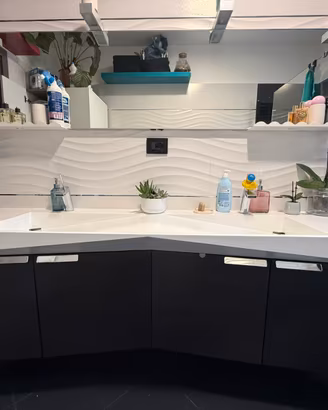 Mobile bagno doppio lavabo di design