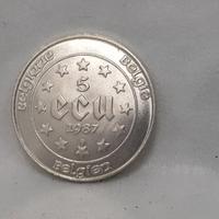 Cinque "ECU" belga del 1987