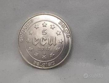Cinque "ECU" belga del 1987
