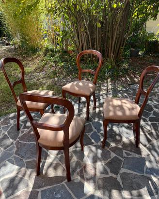 4 Sedie antiche stile Luigi Filippo ottime condiz.