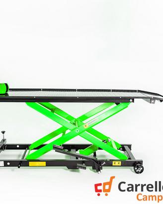 Ponte moto sollevatore con pompa a pedale VERDE