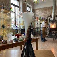 Vaso vetro  Carlo Moretti Murano 20 cm design 70