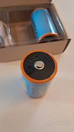 Batterie D ricaricabili AKTTKA USB-C (2pz)