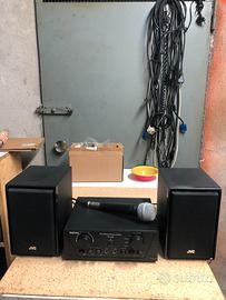 Amplificatore Karma PA2360  + 2 casse JVC + 2 micr
