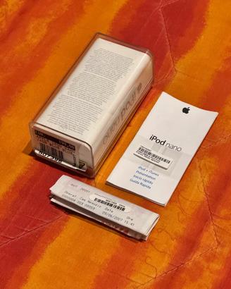 SOLO Confezione IPOD NANO BLUE 4GB con documenti