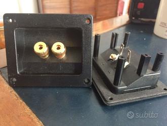 Coppia dorata morsetti (binding-post) x diffusori  			