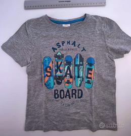 21) maglietta skate + pantaloncini 3-4 y 98-104 cm