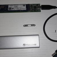SSD 525GB M.2 CRUCIAL MX300 + micro box usb