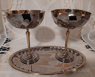 Coppe in argento ed oro