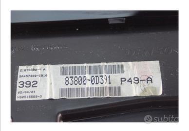 Quadro strumenti toyota yaris 83800-0D391