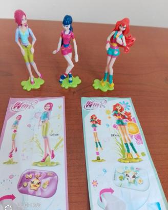 3 personaggi Winx sorpresine Kinder