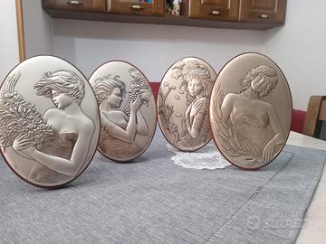 Quadri 2 stagioni argento